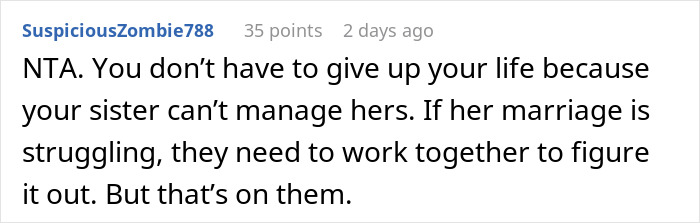 Mom Pressures Brother To Babysit Every Weekend To Help Save Her Marriage, Gets A Reality Check