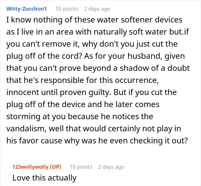 Woman Suspects Hubby Turned On Soft Water To “Test” Her Eczema, Worries About Her Marriage