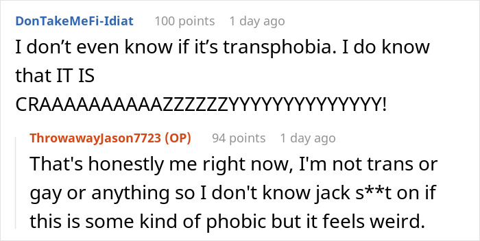 Guy Refuses To Kick Out Trans Roommate After His GF Freaks Out: "Had A 'Female' Living With Me"