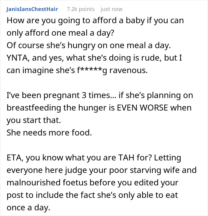 Starving Pregnant Wife Forced To Only Eat A Meal A Day, Man Gets Mad When She Reaches For His Food