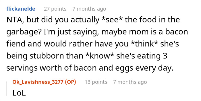 Guy Tells Mom To Get Out After She Wastes Months Of His Food, Mom And Sister Furious