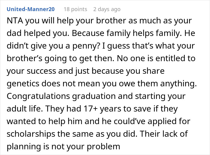 Dad Never Helped His Daughter, Does The Same For His Son But Expects Her To Do His Job