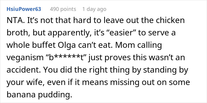 Family Drama Erupts As MIL Doesn't Serve Anything Vegan DIL Can Eat For Dinner, Spouses Leave