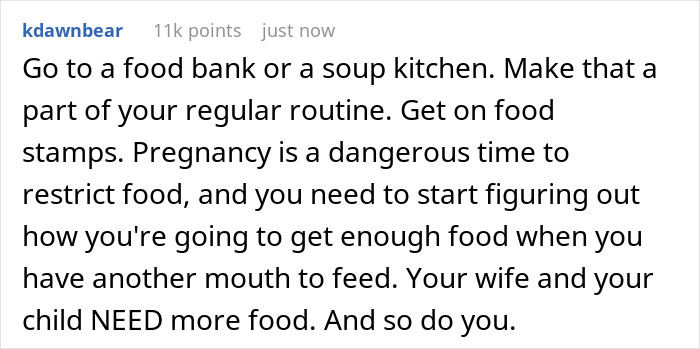 Starving Pregnant Wife Forced To Only Eat A Meal A Day, Man Gets Mad When She Reaches For His Food