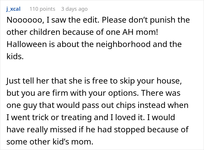 Couple Cancels Trick-Or-Treating For Everyone After One Entitled Mom Demanded Special Treatment