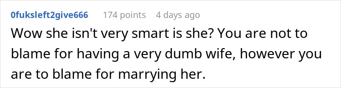 Wife Gives A Grand "Gift" That Backfires, Acts Shocked When Husband Is Disappointed