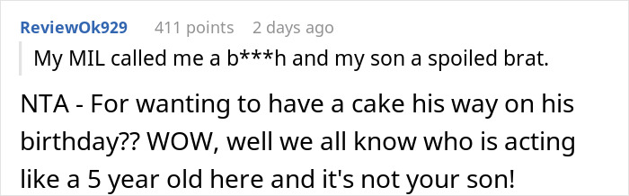 MIL Insists 5YO Change His B-Day Cake As She Doesn’t Like Chocolate, Is Stunned When He Refuses