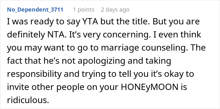 Husband Invites Friends To Join The Honeymoon So It’s “Less Boring”, Can’t See Why Wife Is Upset