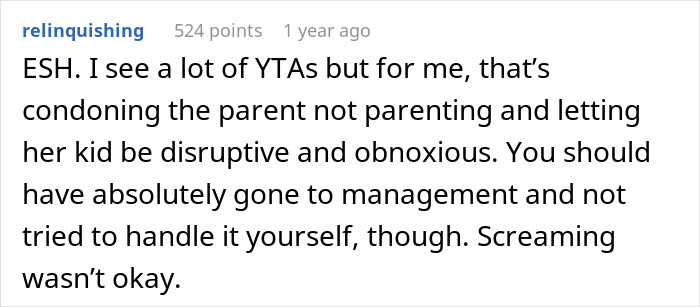 Kid Keeps Running And Screaming In A Restaurant, 21YO Tells Him To Stop, Mom Is Livid