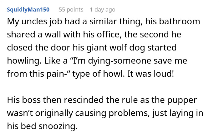 “My Dog Was Simply Sitting”: Worker Maliciously Complies With No-Dogs Home Office Policy