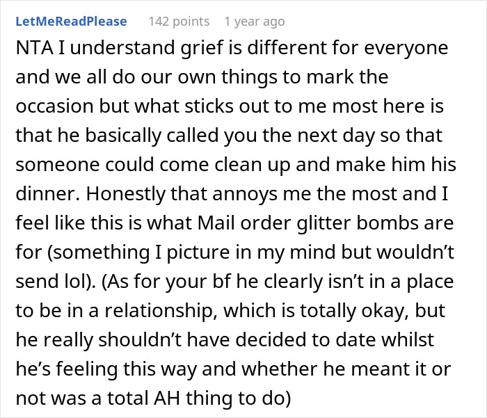 Man Lashes Out At GF For Disrespecting His Late Wife’s Birthday Party, Gets Dumped