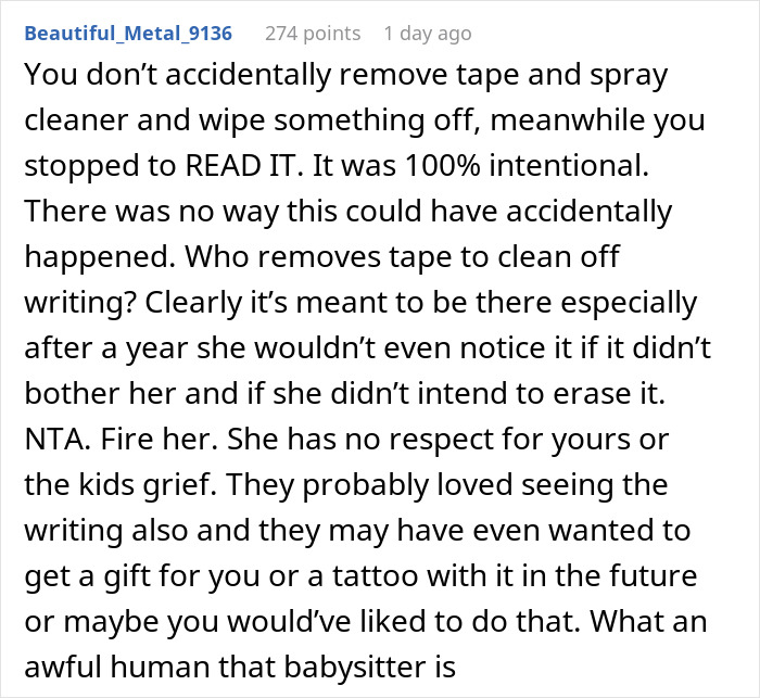 Woman Heartbroken After Babysitter Wipes Taped-Over Notes That Her Late Husband Left 3 Years Ago