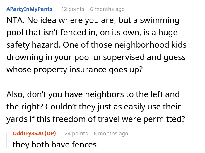 Couple Wants To Enjoy Their Yard And Pool, Neighbors Want A Piece Of It, Livid When A Fence Appears