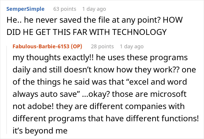 Boss Can't Manage To Save PDF File Despite Woman's Instructions, Loses It After All Work Disappears