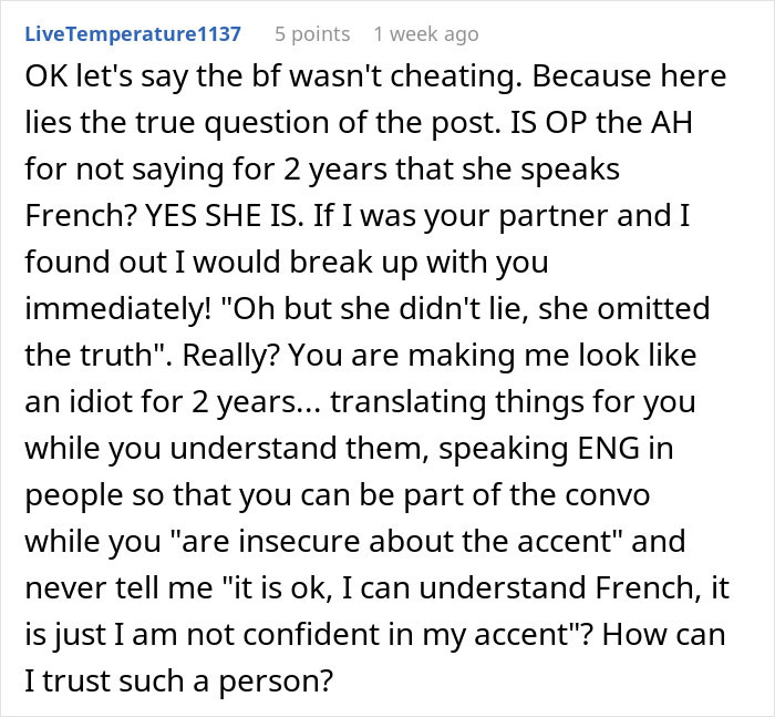 “He Got Mad”: Woman Learns BF’s Secret After Years Of Pretending Not To Understand His Language