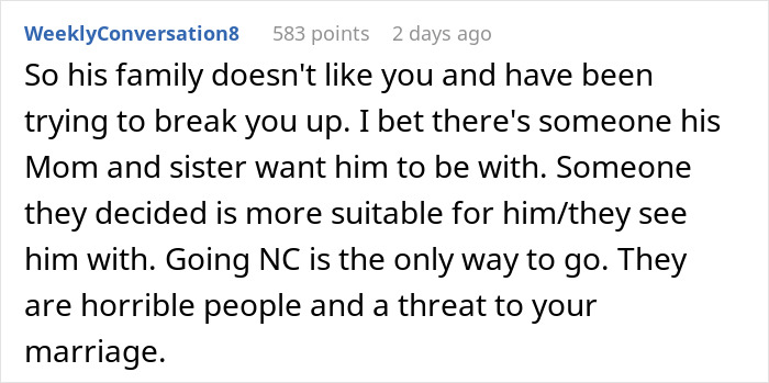 Woman Finds Out In-Laws Are Purposely Trying To Ruin Her Marriage To Win A Bet