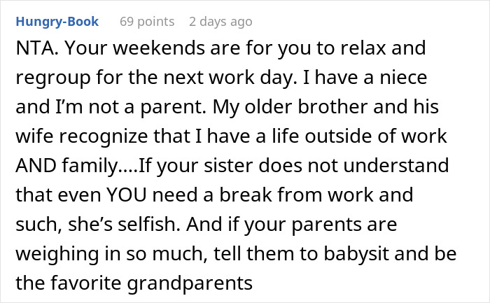 Mom Pressures Brother To Babysit Every Weekend To Help Save Her Marriage, Gets A Reality Check