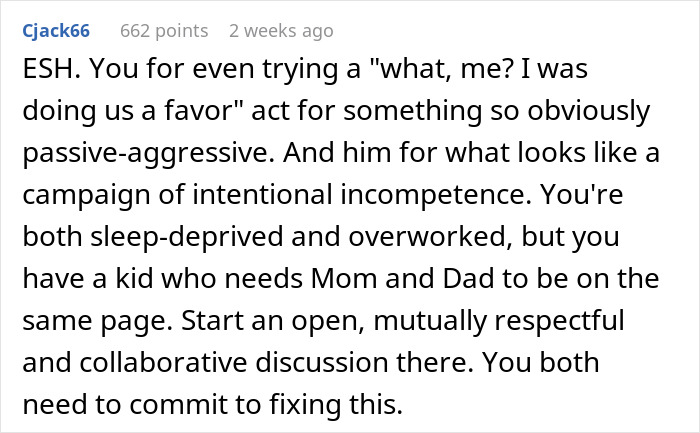 Man Faces The Consequences Of His Weaponized Incompetence He Used Against His Postpartum Wife