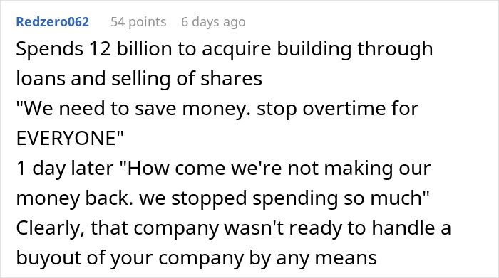 New Boss Tells Employee "No More Overtime. No Exceptions," Regrets It Real Soon