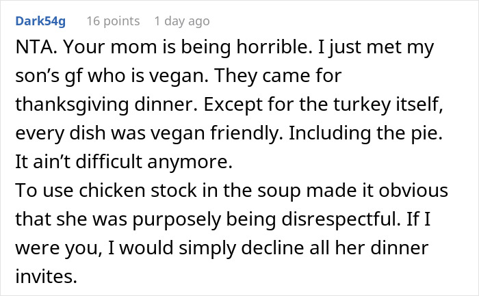 Family Drama Erupts As MIL Doesn't Serve Anything Vegan DIL Can Eat For Dinner, Spouses Leave