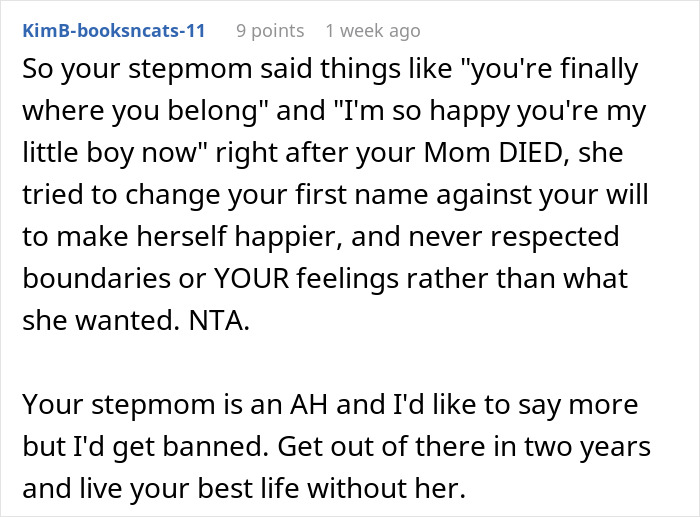 Teen Rejects Stepmom's Numerous Attempts To Change His First And Last Names, She Goes Dramatic