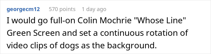 “My Dog Was Simply Sitting”: Worker Maliciously Complies With No-Dogs Home Office Policy