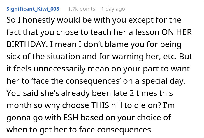 “AITA For Letting My Chronically Late Wife Miss An Event She Was Looking Forward To?”