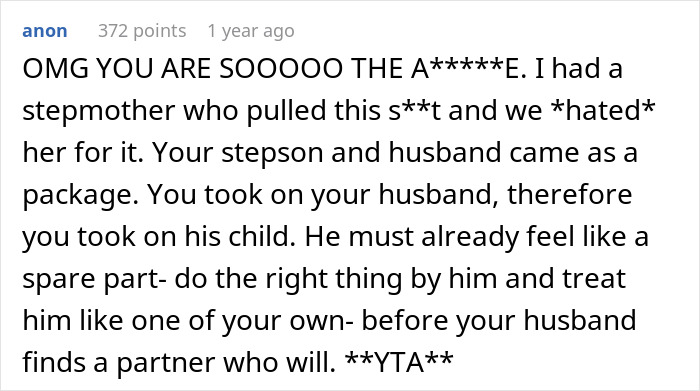 Story Takes A Wholesome Turn After Woman Gets Brutal Reality Check About Her Stepson