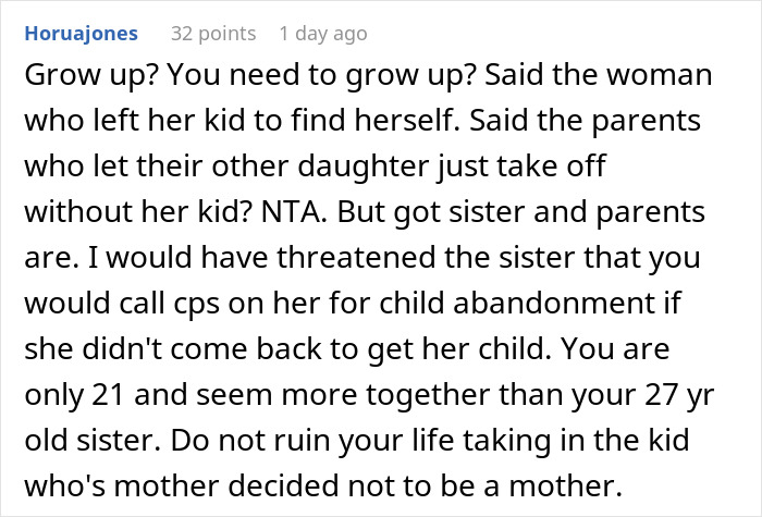 “[Am I The Jerk] For Telling My Sister I Won’t Raise Her Child After She Abandoned Him?”