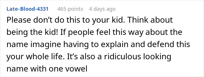 “AITAH For Naming My Baby Something ‘Unconventional’?”