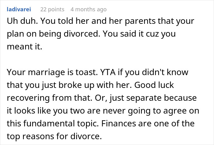 “We're Hemorrhaging Money”: Man Threatens Divorce Over Wife's Reluctance To Change Jobs