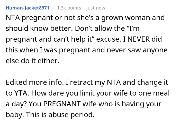 Starving Pregnant Wife Forced To Only Eat A Meal A Day, Man Gets Mad When She Reaches For His Food