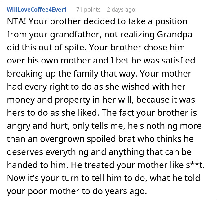 Man Can’t Understand Why He Didn’t Get Equal Inheritance, Gets A Reality Check From Sister