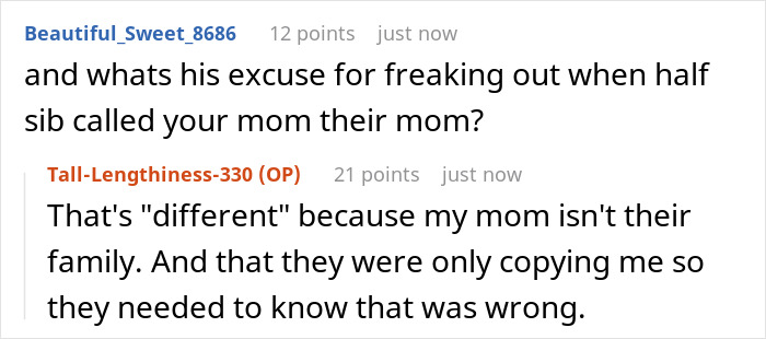 Dad, Stepmom Mock Teen’s Bio Mom, Kid Overhears Them, Quits Calling Stepmom “Mom” For Good