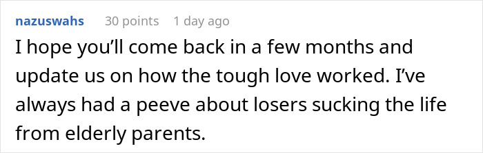 53YO Used To Live Off His Parents, Finally Has To Face The Consequences After Them Passing Away