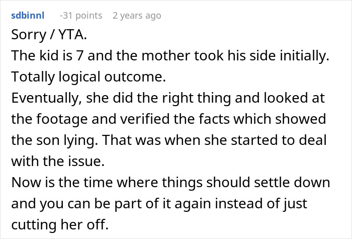 7YO Falsely Accuses Relative Of Neglecting Him While Babysitting, They Refuse To Help Anymore