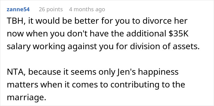 “We're Hemorrhaging Money”: Man Threatens Divorce Over Wife's Reluctance To Change Jobs