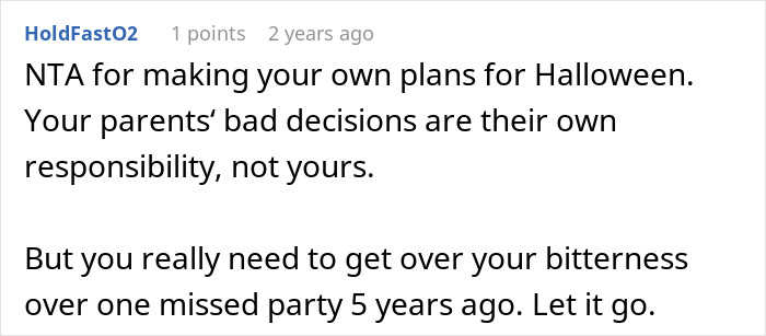 Guy Refuses To Celebrate Halloween With Family After What They Did Years Ago