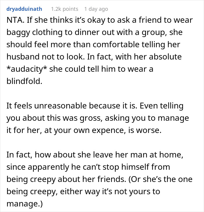 Woman Scolded For “Being Hot” In Public, As Friend’s Husband Has A Weird “Fantasy” About Her