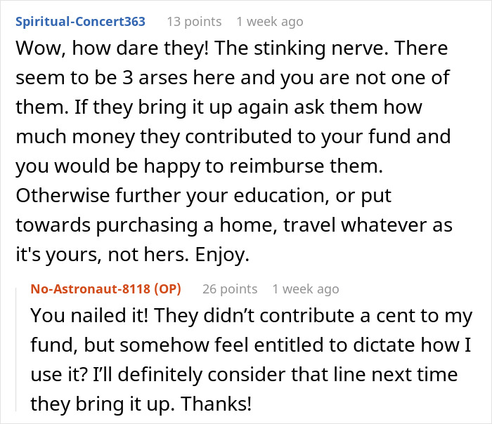 “AITA For Refusing To Give My Younger Cousin My College Fund Because She ‘Needs It More’?”