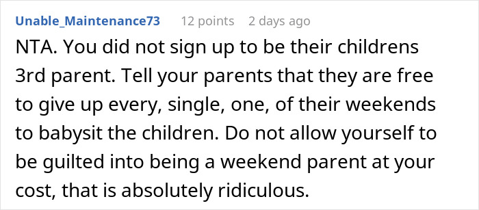 Mom Pressures Brother To Babysit Every Weekend To Help Save Her Marriage, Gets A Reality Check