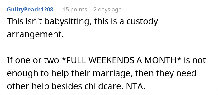 Mom Pressures Brother To Babysit Every Weekend To Help Save Her Marriage, Gets A Reality Check