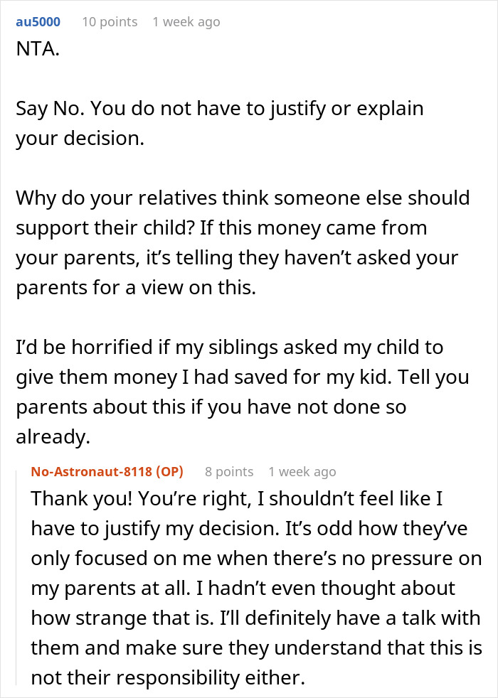 “AITA For Refusing To Give My Younger Cousin My College Fund Because She ‘Needs It More’?”