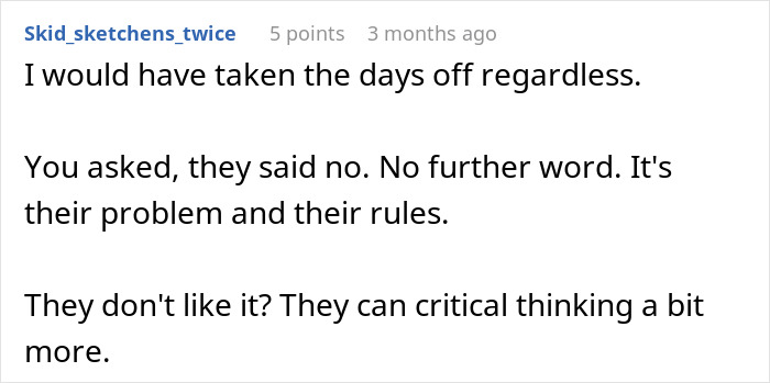 "Can’t Carry Over 1 PTO Day? See You In February": Person Maliciously Complies