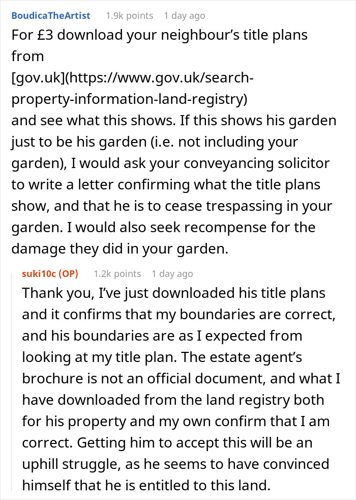 “I’ve Just Purchased A Maisonette, Neighbor Believes My Entire Garden Belongs To Him”