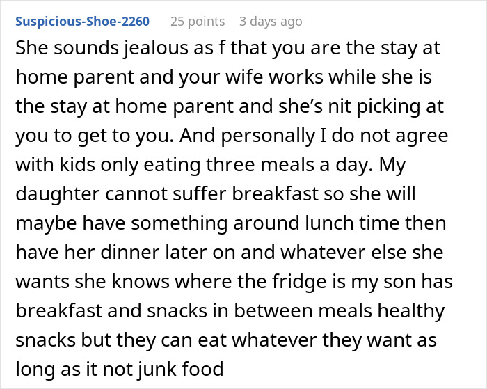 "She Is Big Mad": SIL Won't Shut Up About Family's Eating Habits, Is Put In Her Place