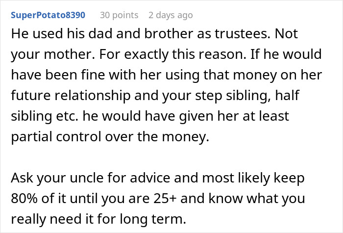 Teen Faces Family’s Guilt Trip Over His Inheritance, Refuses To Share It With “Random Kids”