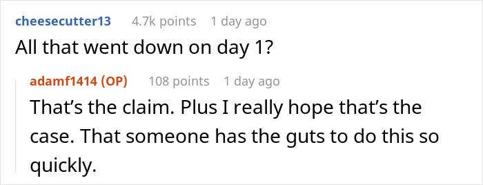 Toxic Boss Belittles Guy For Having A Life Beyond Work, He Resigns On Day One