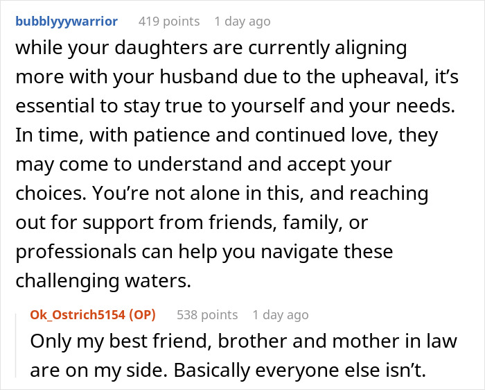 Woman Wants To Divorce Cheating Hubby, Daughters Expect Mom To Stay With Him Despite Knowing Truth