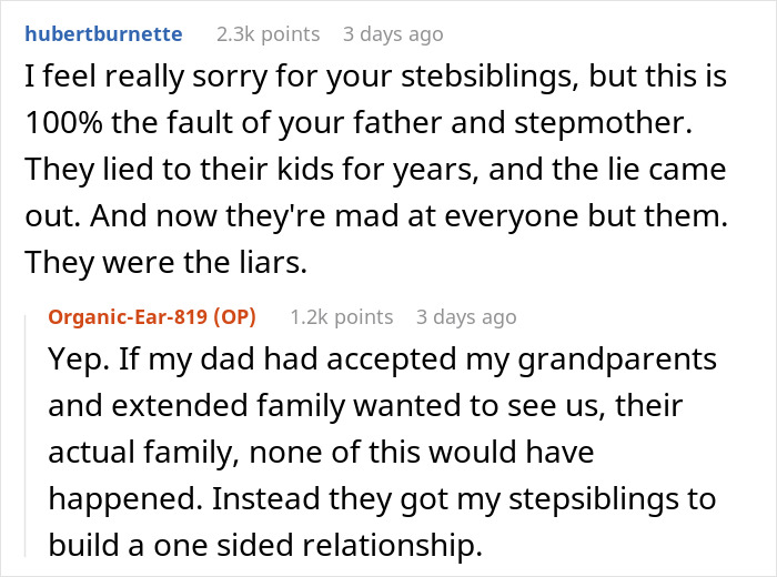  “AITA For Blaming Dad And Stepmom For Stepsiblings Thinking They Would Get Grandkid Inheritance?”